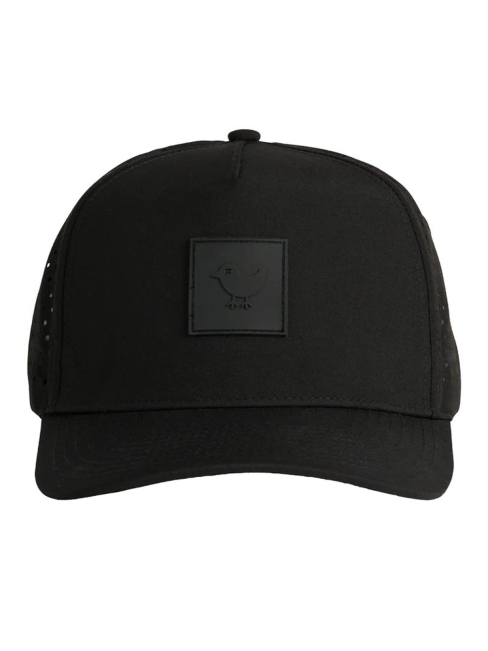 Bad Birdie Birdie Block Hat Black Out Perforated Golf Snapback EUC Breathable